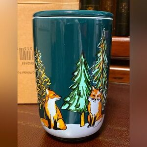 Rare Davids Tea nordic winter fox mug